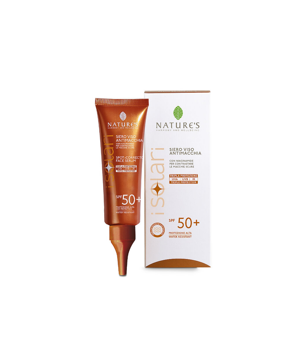 NATURE'S iSolari Siero Viso Antimacchia SPF 50+