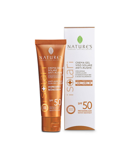 NATURE'S iSolari Crema-gel viso Solare Antirughe SPF 50