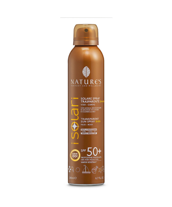 NATURE'S iSolari Solare Spray Trasparente Bambini SPF 50+