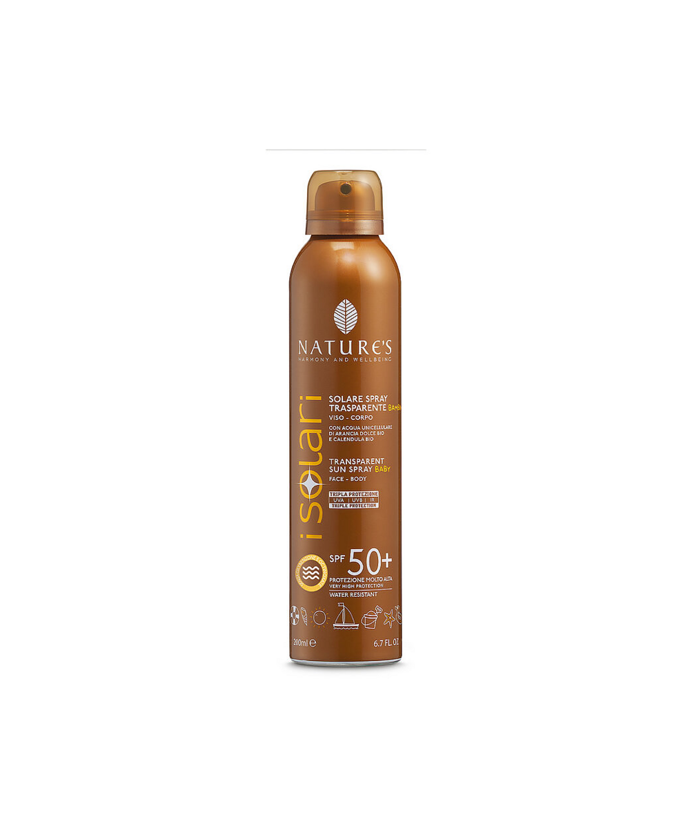 NATURE'S iSolari Solare Spray Trasparente Bambini SPF 50+