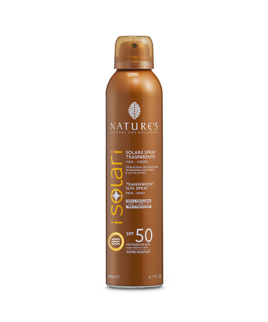 NATURE'S iSolari Solare Spray Trasparente SPF 50