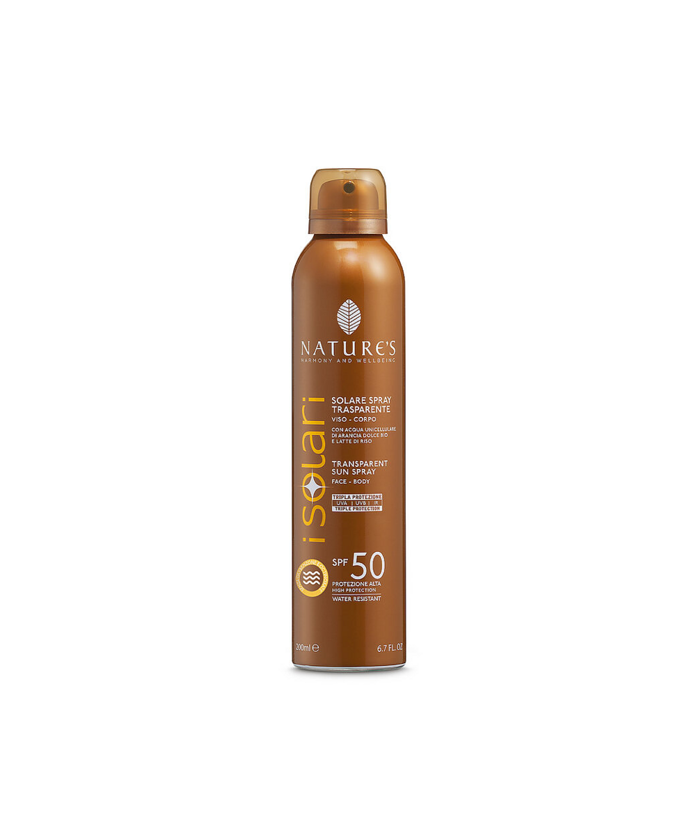 NATURE'S iSolari Solare Spray Trasparente SPF 50