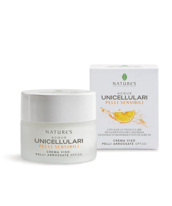 NATURE'S Acque Unicellulari Crema Viso Pelli Arrossate SPF 20