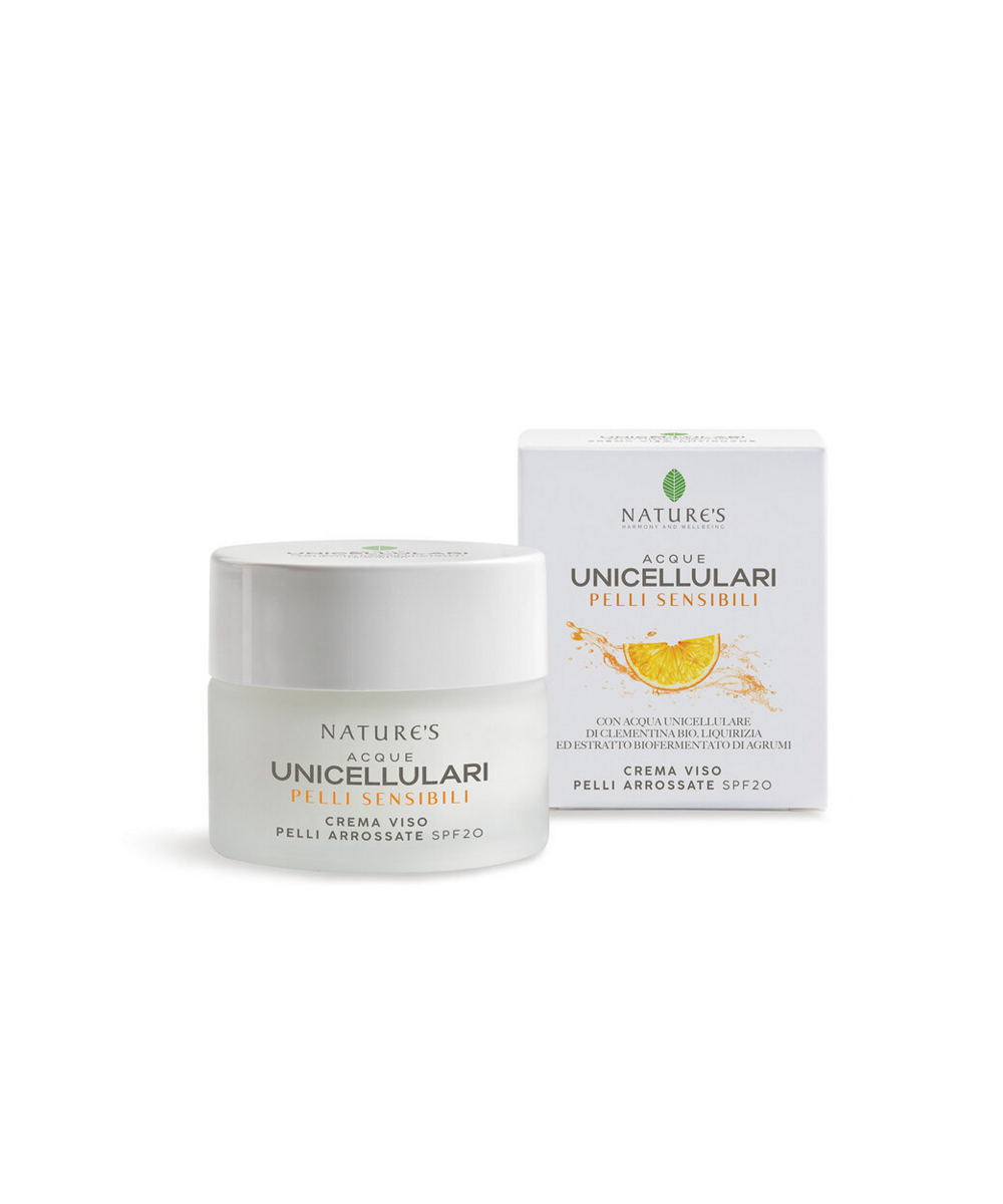 NATURE'S Acque Unicellulari Crema Viso Pelli Arrossate SPF 20