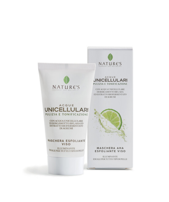 NATURE'S Acque Unicellulari Maschera AHA Esfoliante Viso