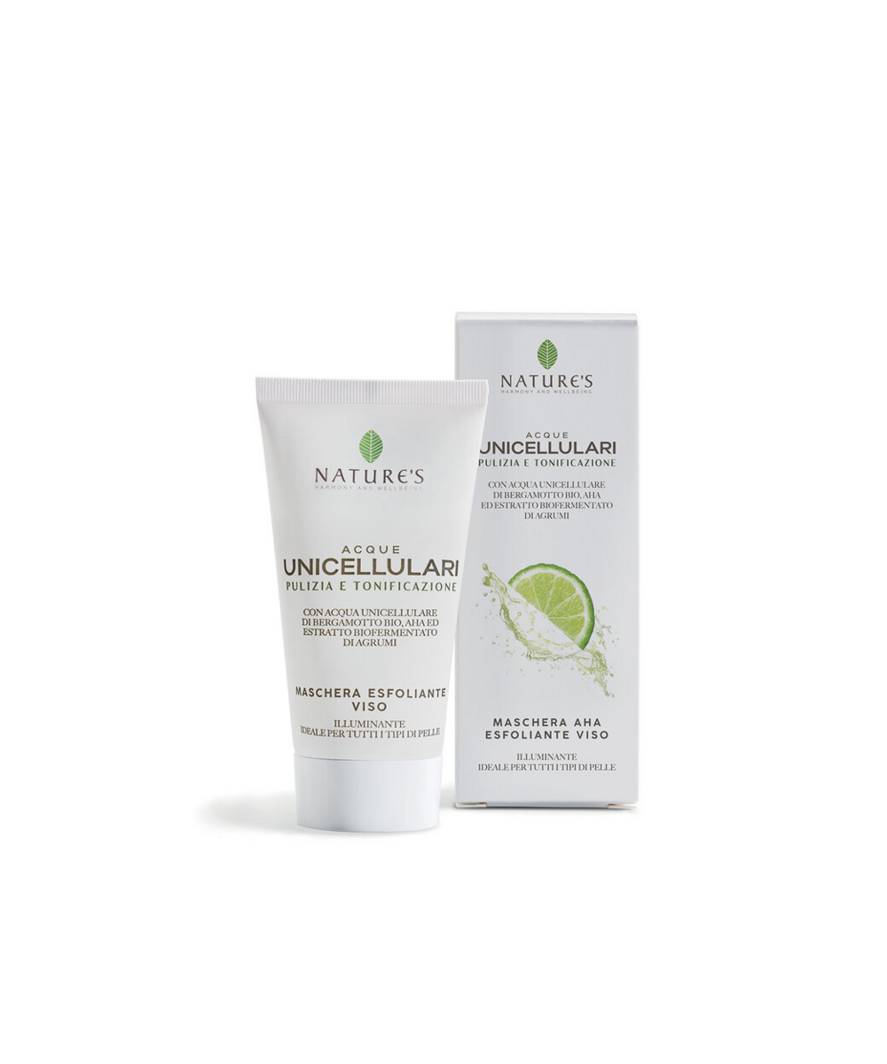NATURE'S Acque Unicellulari Maschera AHA Esfoliante Viso