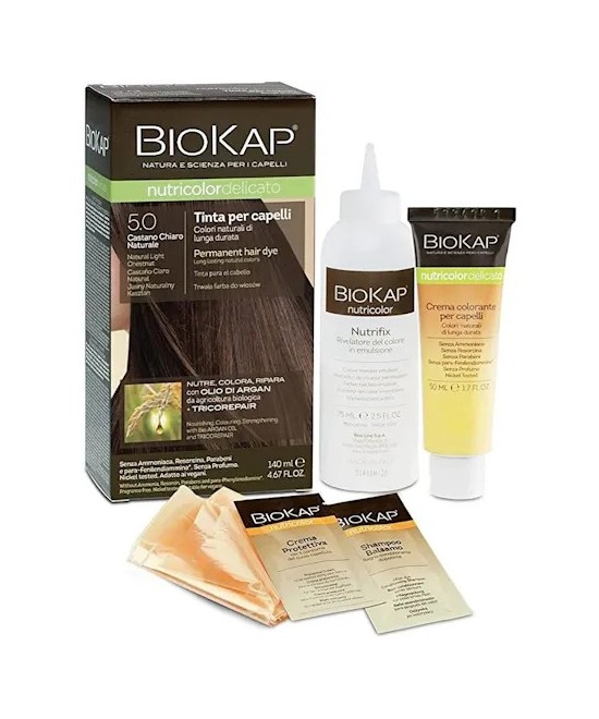 BIOS LINE BioKap Nutricolor Tinta Delicato 5.00-CASTANO CHIARO NATURALE