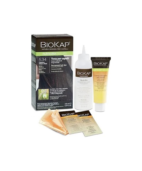 BIOS LINE BioKap Nutricolor Tinta Delicato 5.34-CASTANO CHIARO MIELE