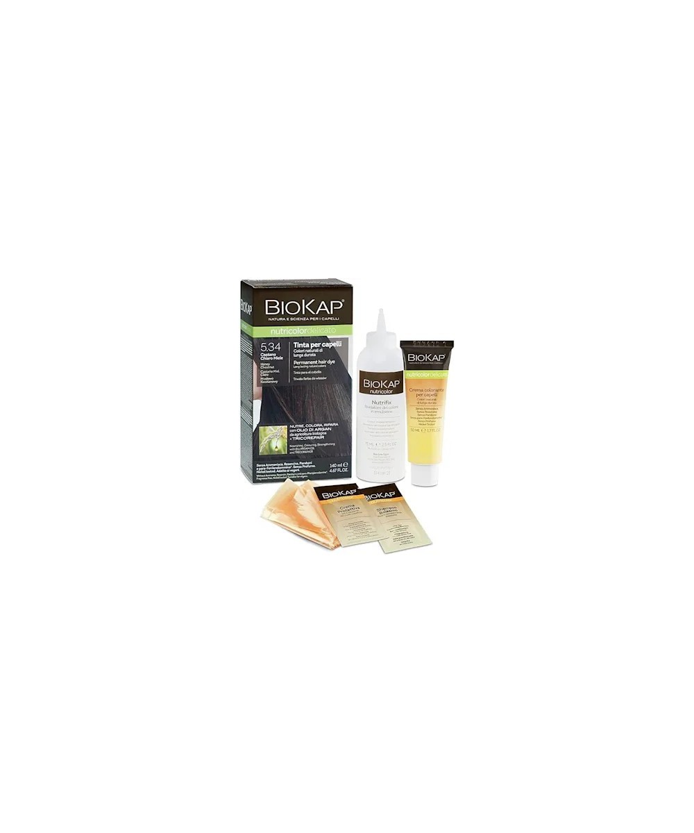 BIOS LINE BioKap Nutricolor Tinta Delicato 5.34-CASTANO CHIARO MIELE