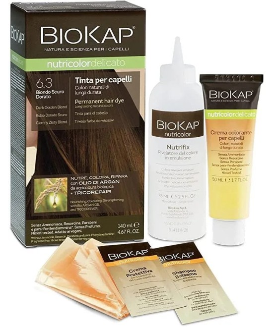 BIOS LINE BioKap Nutricolor Tinta Delicato 6.3-BIONDO SCURO DORATO