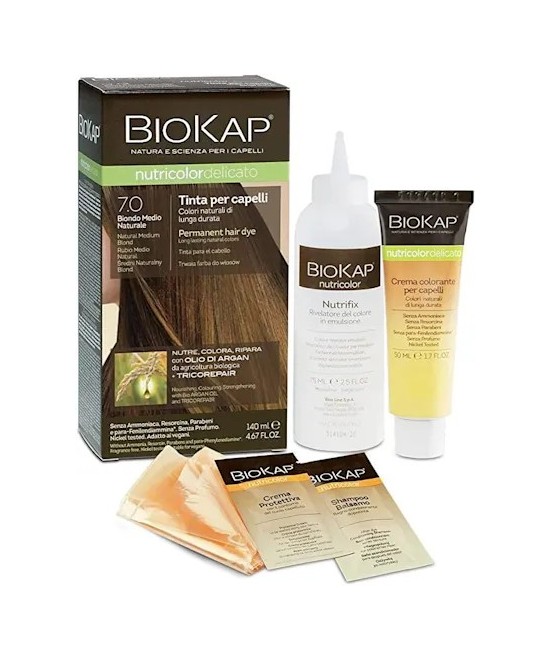 BIOS LINE BioKap Nutricolor Tinta Delicato 7.0-BIONDO MEDIO NATURALE