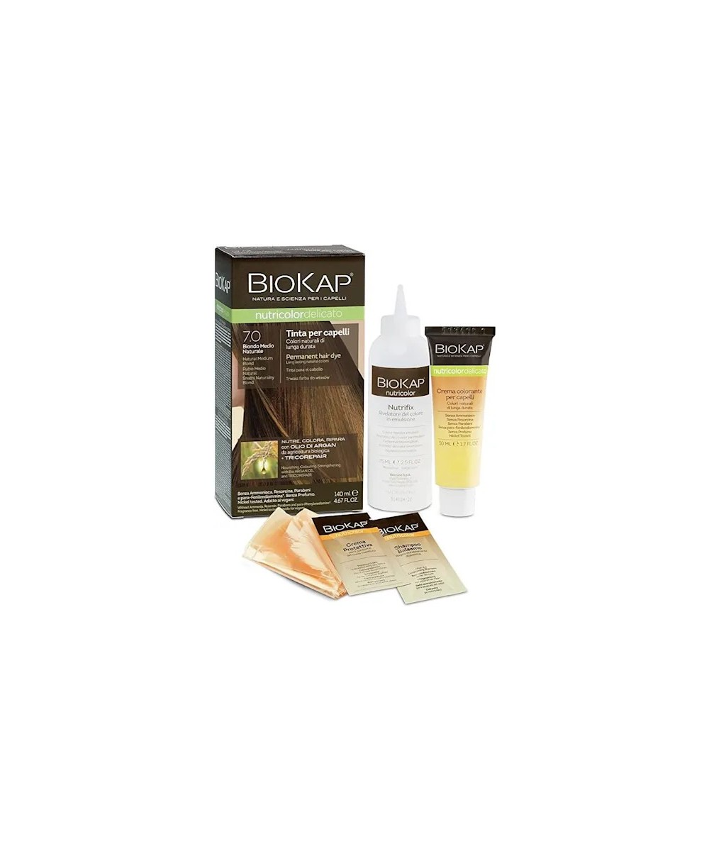 BIOS LINE BioKap Nutricolor Tinta Delicato 7.0-BIONDO MEDIO NATURALE