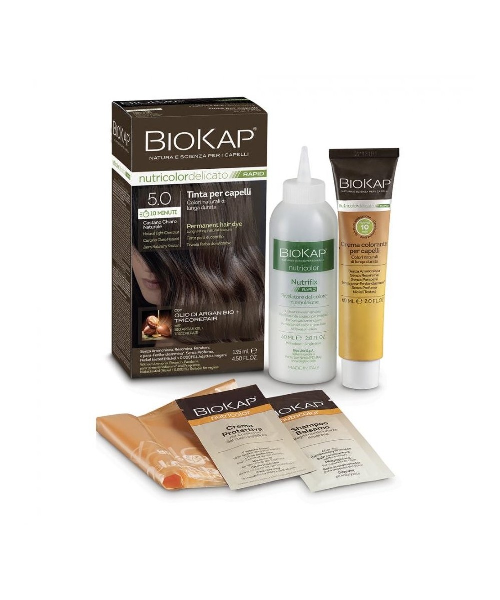 BIOS LINE BioKap Nutricolor Delicato Rapid 5.0-CASTANO CHIARO NATURALE