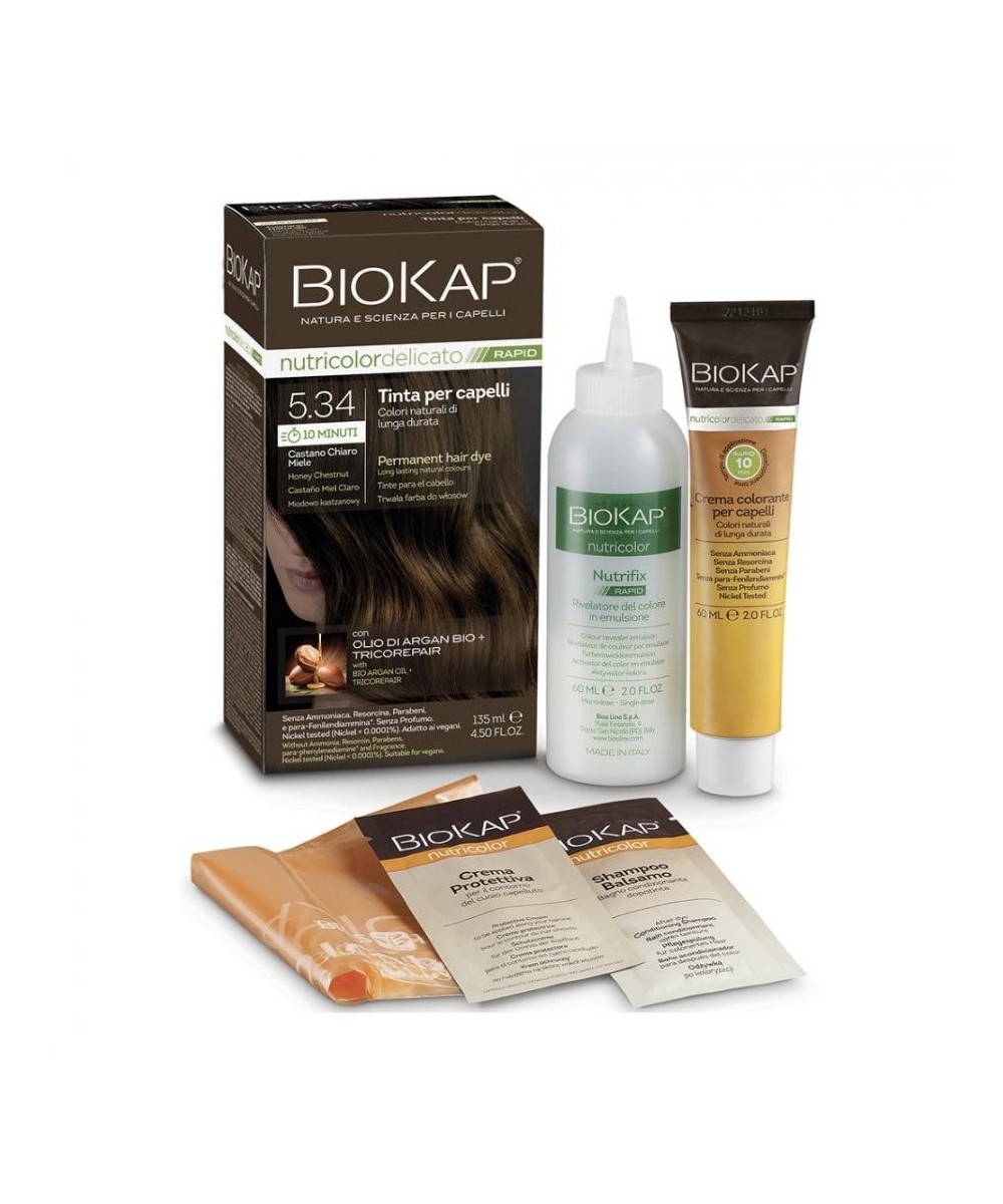 BIOS LINE BioKap Nutricolor Delicato Rapid 5.34-CASTANO CHIARO MIELE
