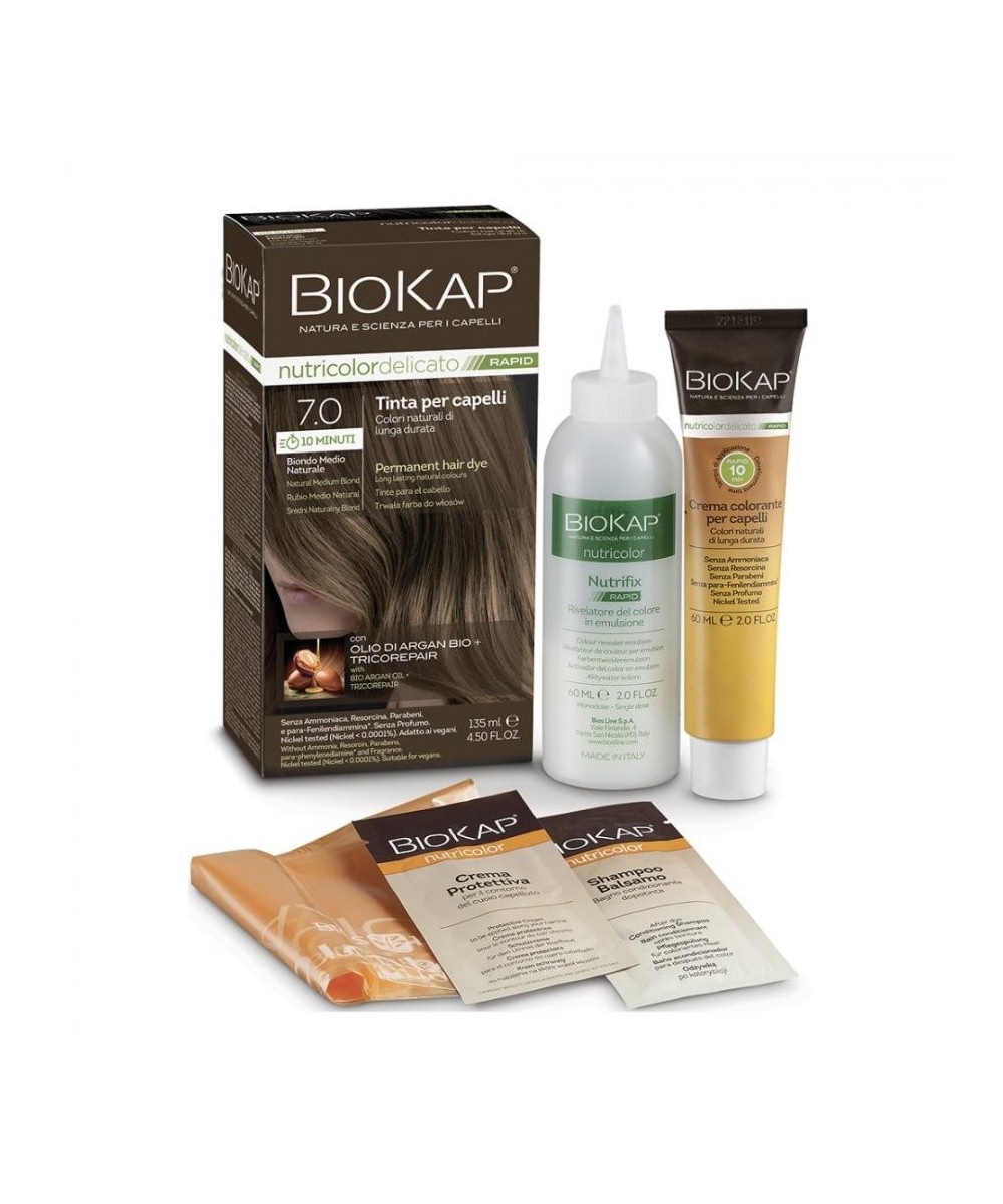 BIOS LINE BioKap Nutricolor Delicato Rapid 7.0-BIONDO MEDIO NATURALE