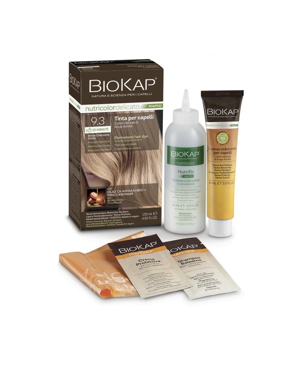 BIOS LINE BioKap Nutricolor Delicato Rapid 9.3-BIONDO CHIARISSIMO DORATO