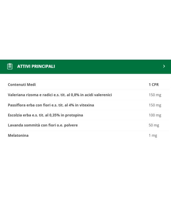 BIOS LINE VitaCalm Tutta Notte con Melatonina - 30 compresse
