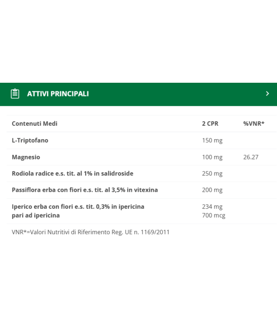 BIOS LINE VitaCalm Iperico Tavolette