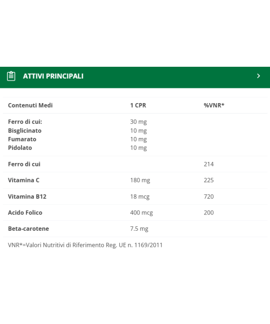 BIOS LINE Principium FerPlus Tre-Tard 30mg