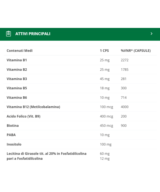 BIOS LINE Principium Complesso B Forte - 60 compresse