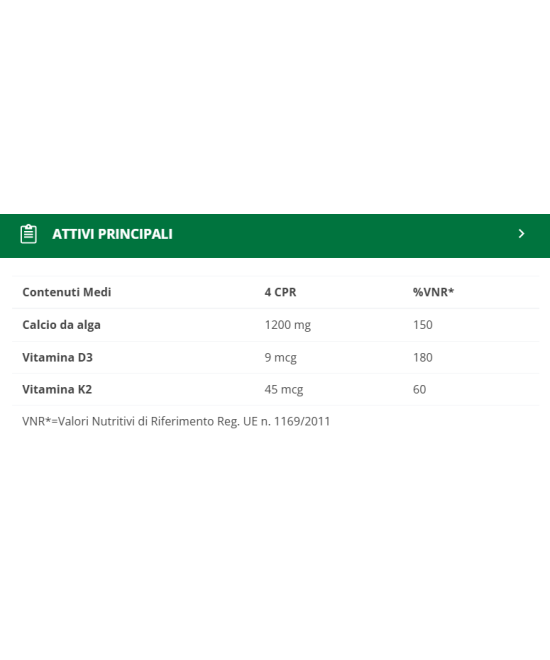 BIOS LINE Principium Calcio K-D Vegetale