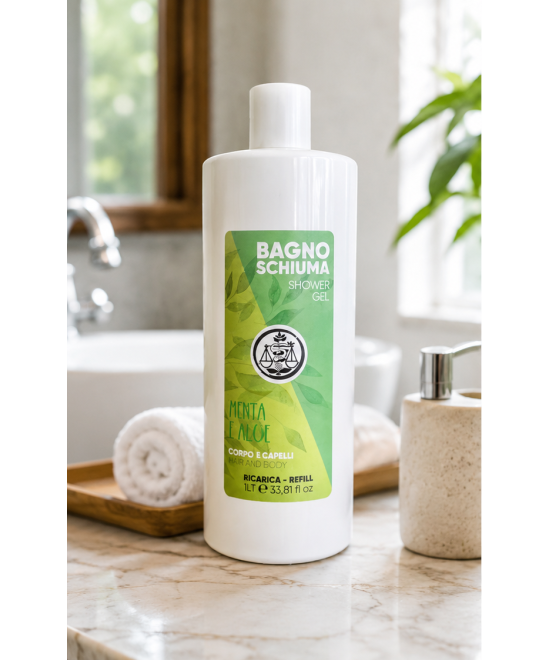 IL PUNTO VERDE Bagno Doccia Corpo e Capelli Menta e Aloe
