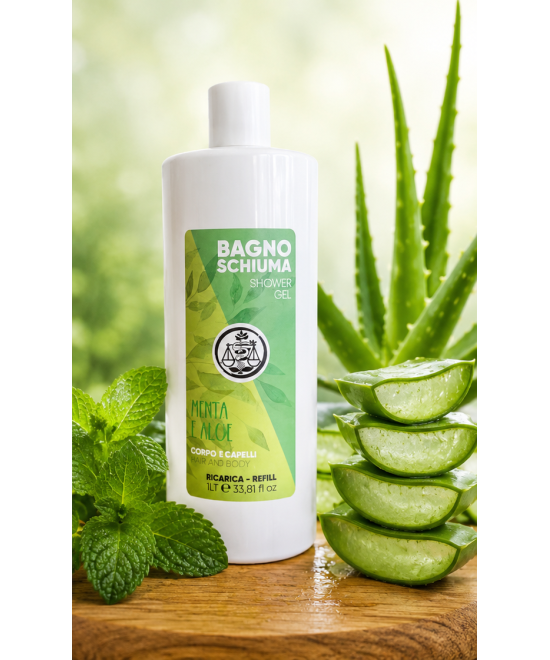 IL PUNTO VERDE Bagno Doccia Corpo e Capelli Menta e Aloe