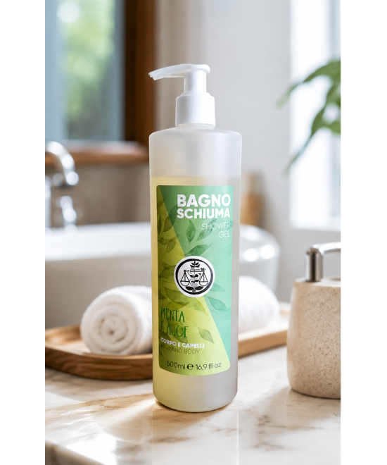 IL PUNTO VERDE Bagno Doccia Corpo e Capelli Menta e Aloe