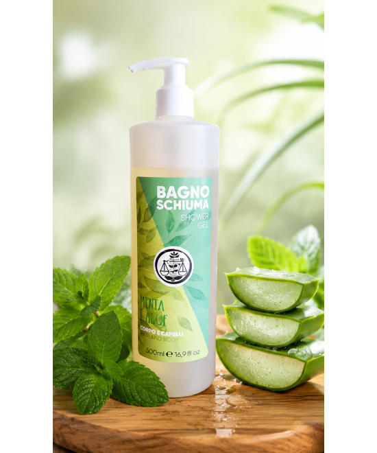 IL PUNTO VERDE Bagno Doccia Corpo e Capelli Menta e Aloe