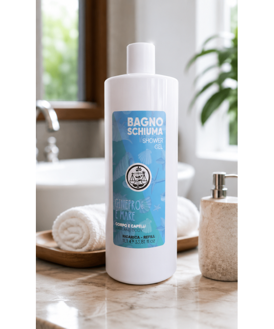 IL PUNTO VERDE Bagno Doccia Corpo e Capelli Ginepro e Mare