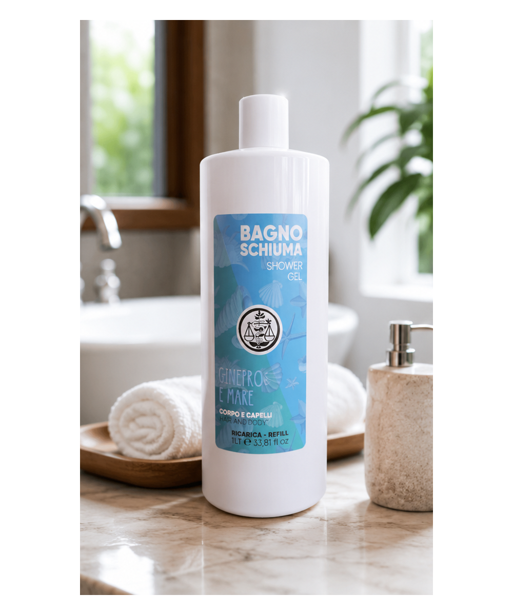 IL PUNTO VERDE Bagno Doccia Corpo e Capelli Ginepro e Mare