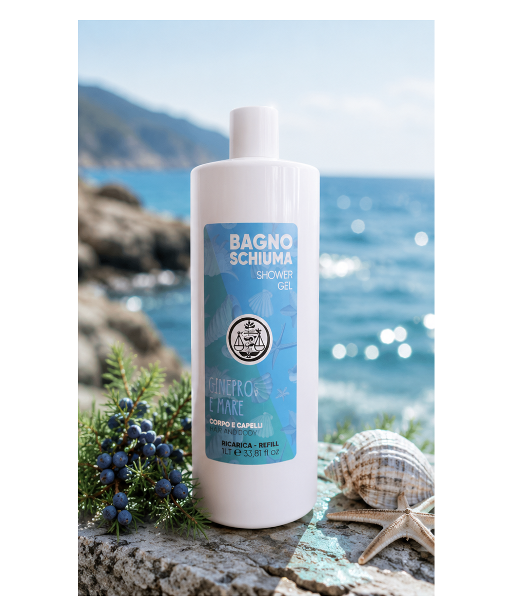 IL PUNTO VERDE Bagno Doccia Corpo e Capelli Ginepro e Mare