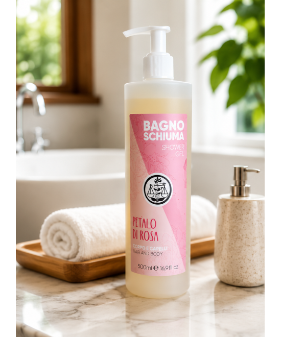 IL PUNTO VERDE Bagno Doccia Corpo e Capelli Petalo di Rosa