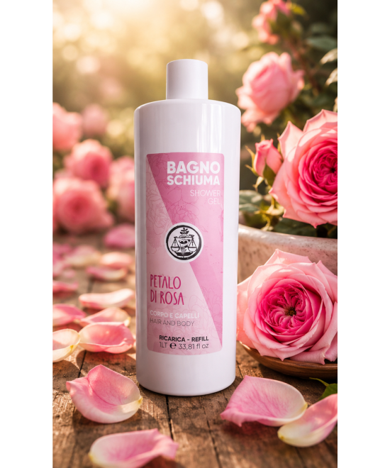 IL PUNTO VERDE Bagno Doccia Corpo e Capelli Petalo di Rosa