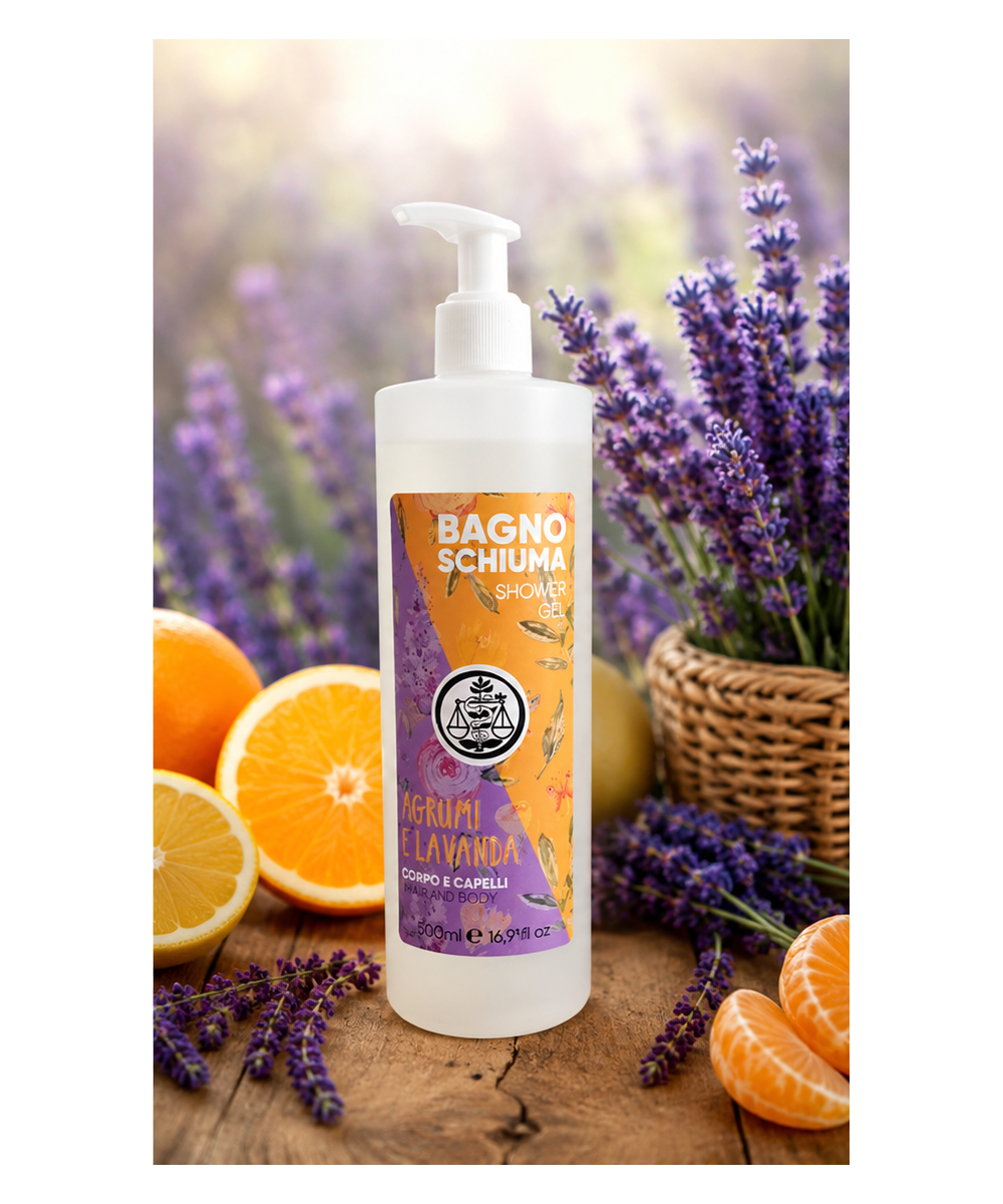 IL PUNTO VERDE Bagno Doccia Corpo e Capelli Agrumi e Lavanda