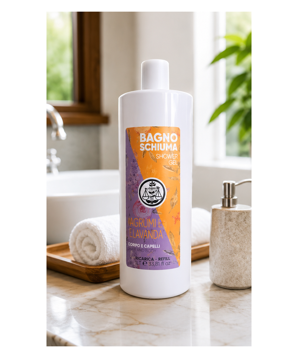 IL PUNTO VERDE Bagno Doccia Corpo e Capelli Agrumi e Lavanda