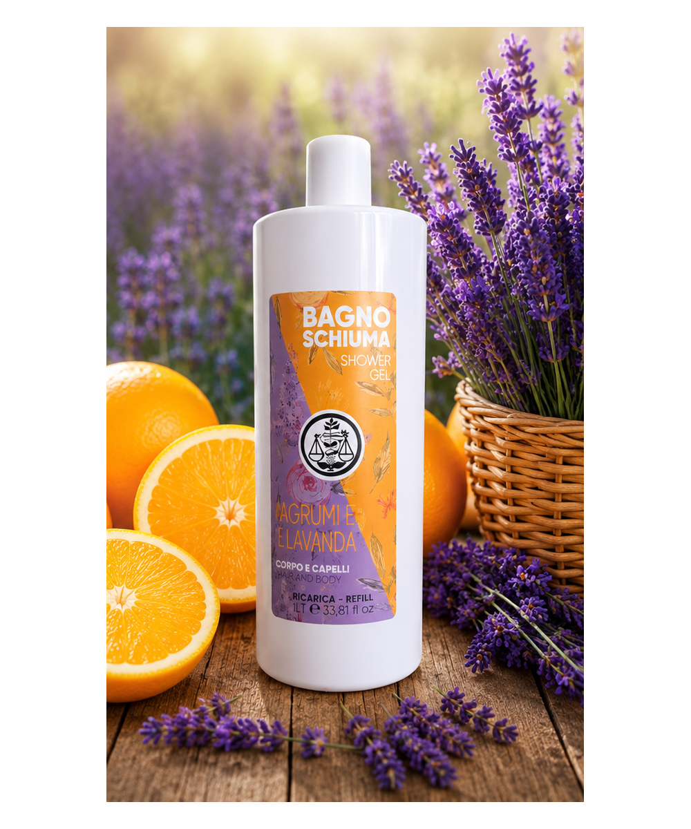 IL PUNTO VERDE Bagno Doccia Corpo e Capelli Agrumi e Lavanda
