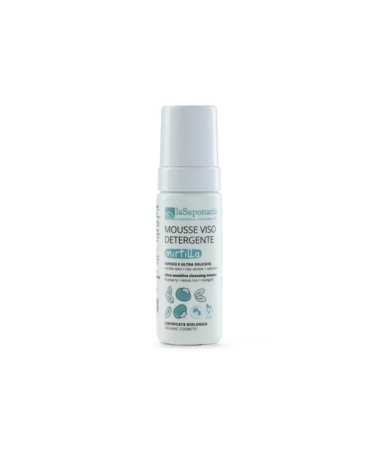 LA SAPONARIA Mousse detergente viso Mirtilla