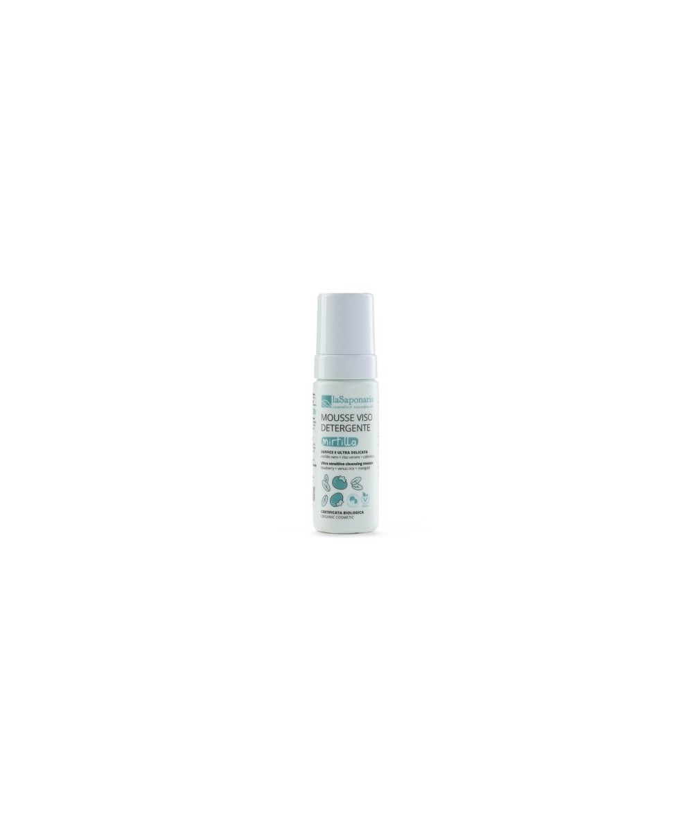 LA SAPONARIA Mousse detergente viso Mirtilla