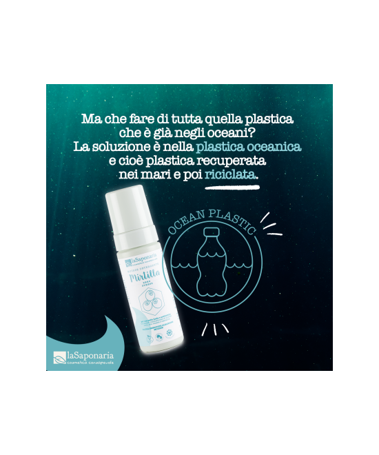 LA SAPONARIA Mousse detergente viso Mirtilla