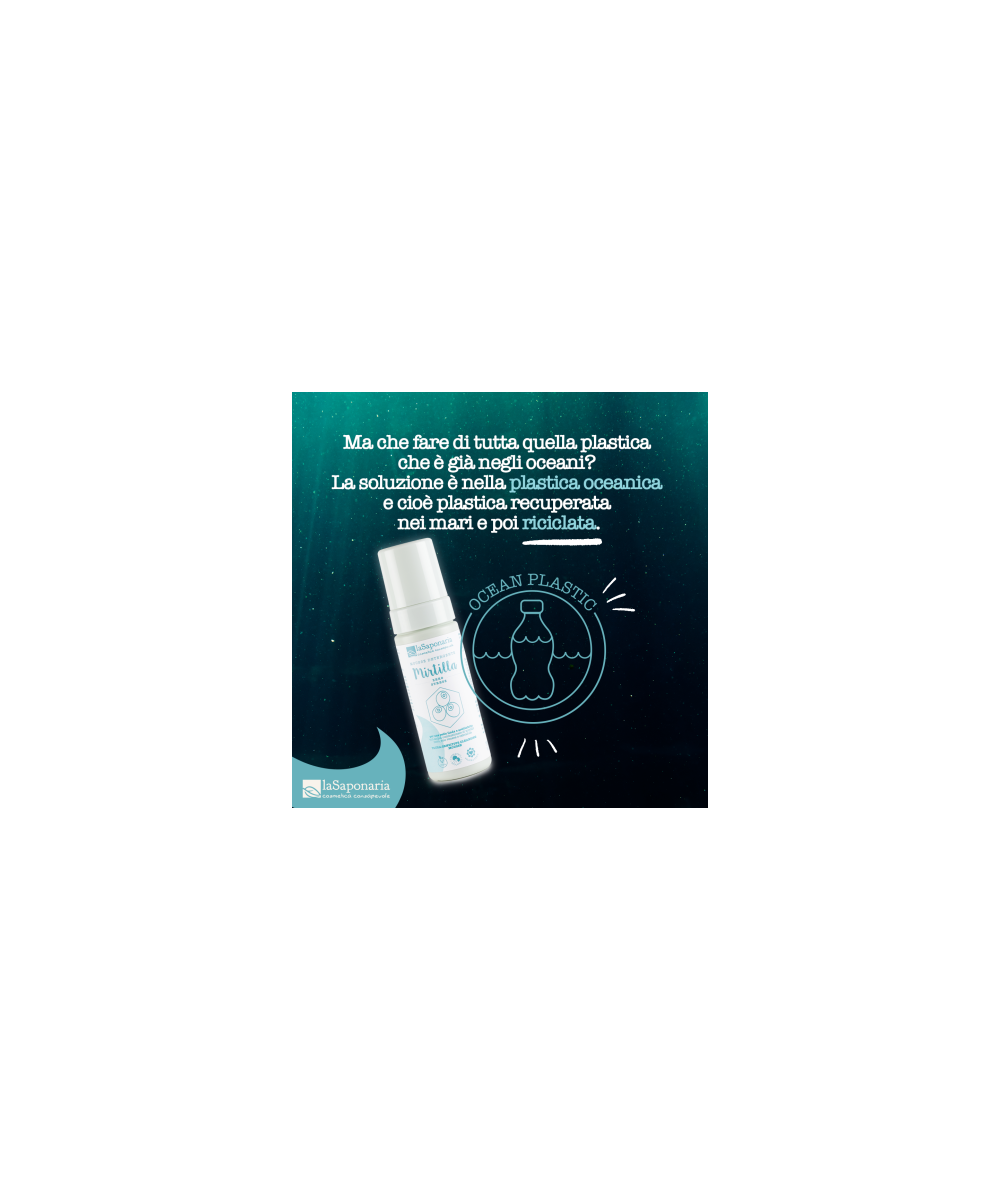 LA SAPONARIA Mousse detergente viso Mirtilla