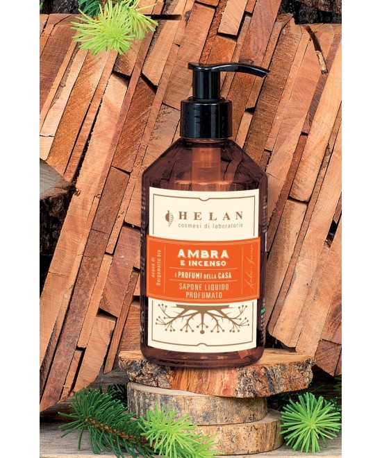 HELAN Ambra e Incenso Sapone Liquido Profumato