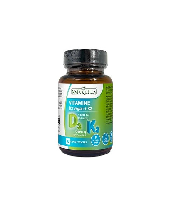 NATURETICA Vitamina D3 Vegan + K2