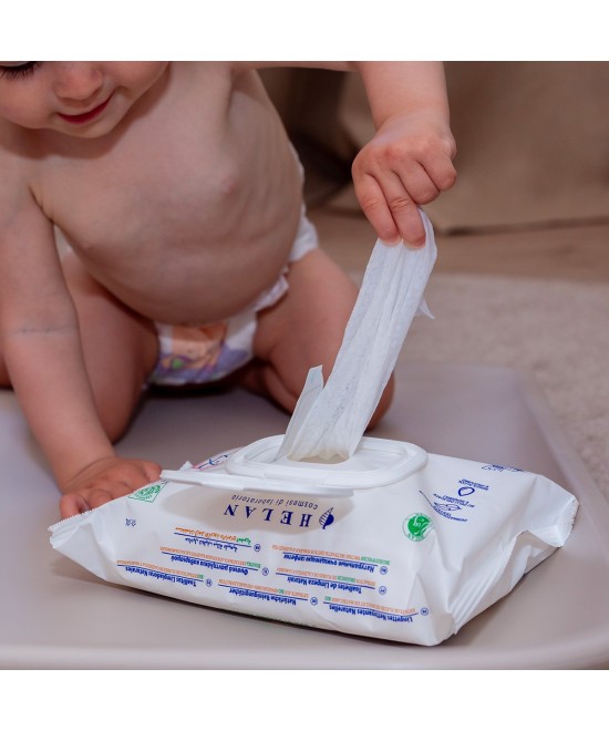 HELAN Linea Bimbi Salviettine Detergenti Naturali 60 salviette