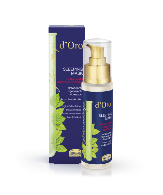 HELAN d'Oro Sleeping Mask, Maschera Viso Trattamento Notte
