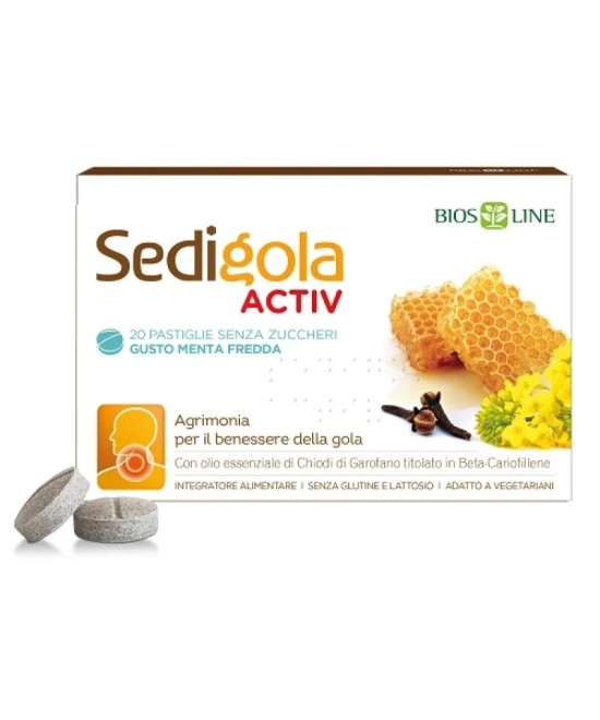 BIOS LINE Apix Propoli Sedigola Activ Pastiglie Menta Fredda