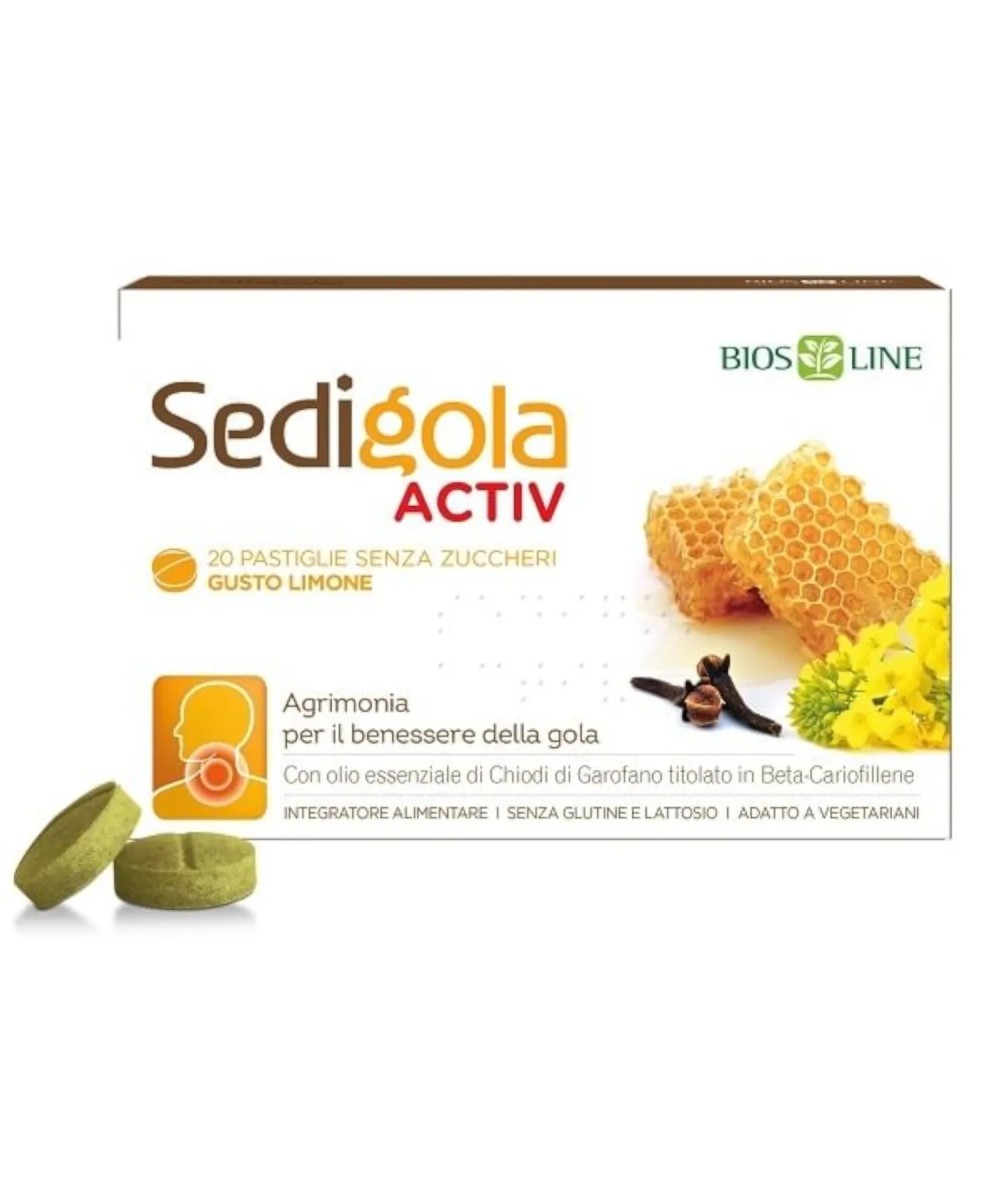 BIOS LINE Apix Propoli Sedigola Activ Pastiglie Limone